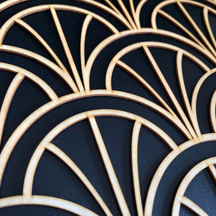 Modern Deco Arches wooden inlay / onlay