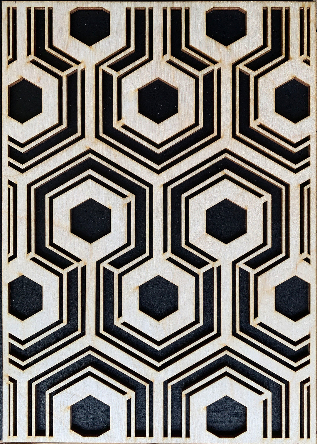 Hicks Hexagon wooden panel - stencil.co.uk