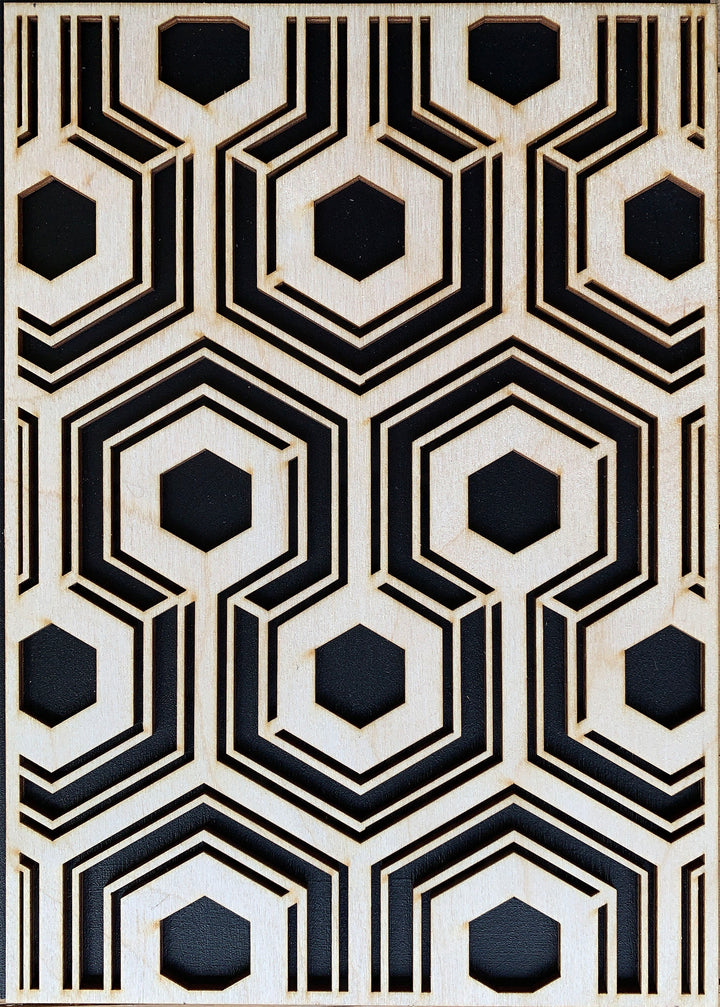 Hicks Hexagon wooden panel - stencil.co.uk