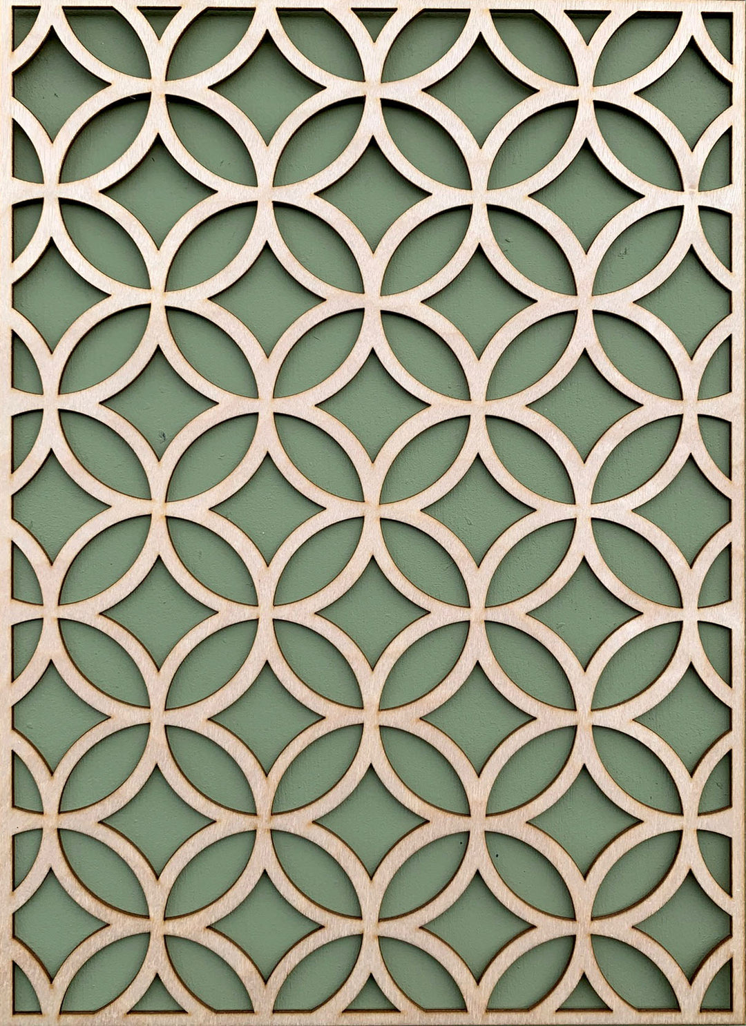 Ellipsed Circles wooden inlay / onlay