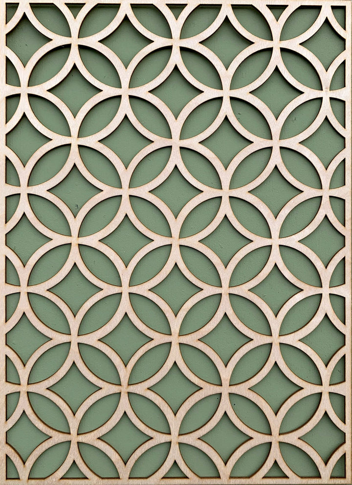 Ellipsed Circles wooden inlay / onlay