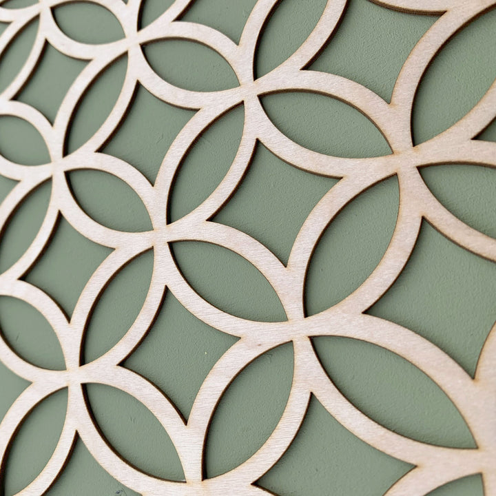 Ellipsed Circles wooden inlay / onlay