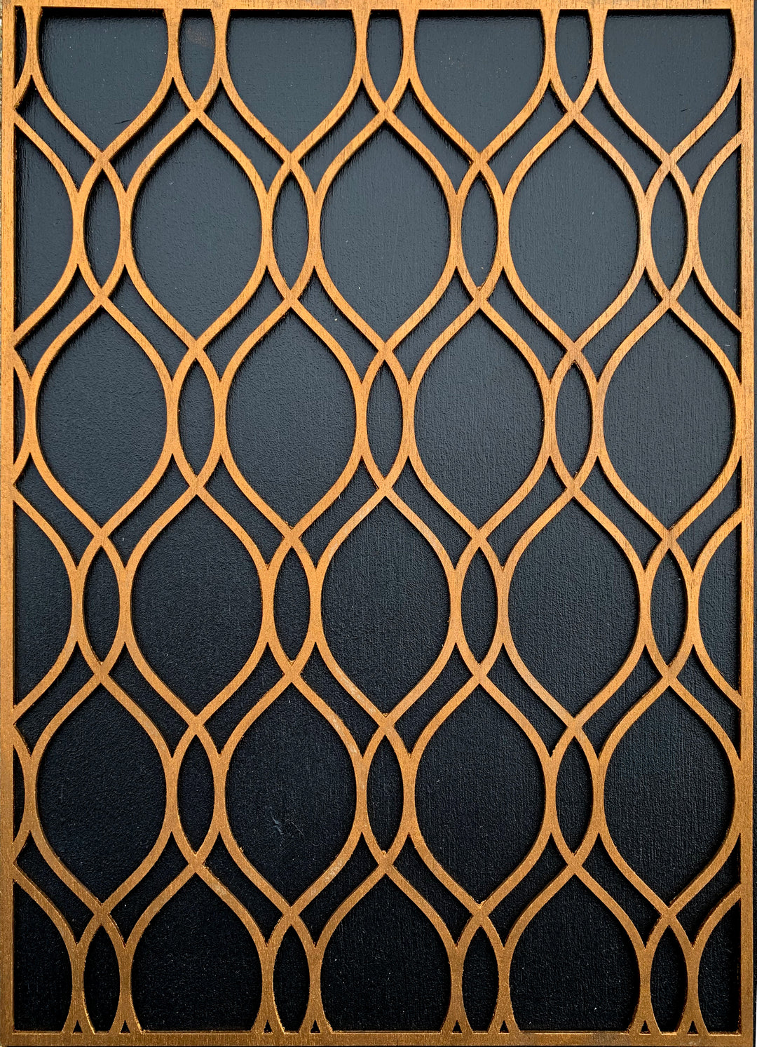 Retro Waves geometric wooden inlay / onlay