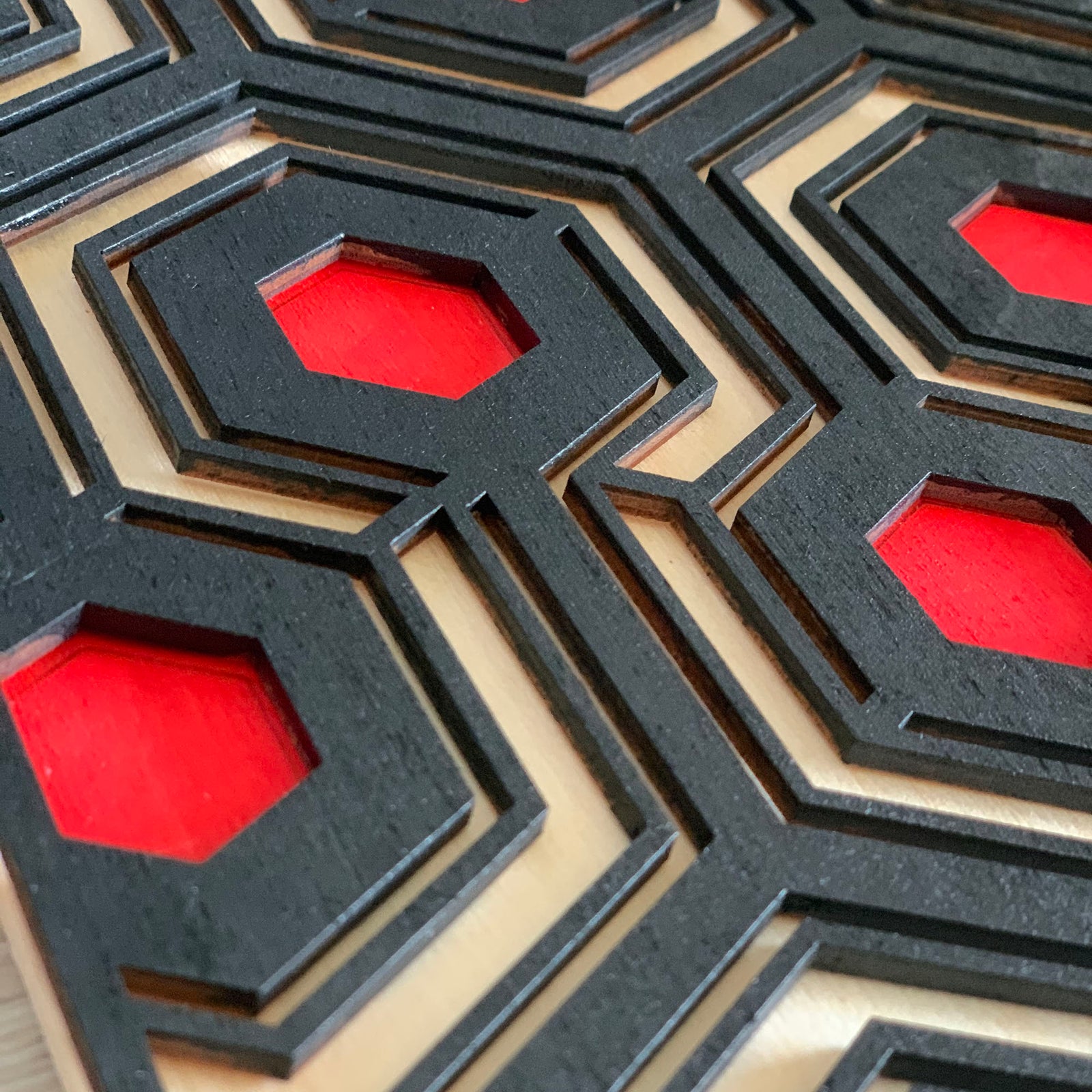 Hicks Hexagon wooden panel