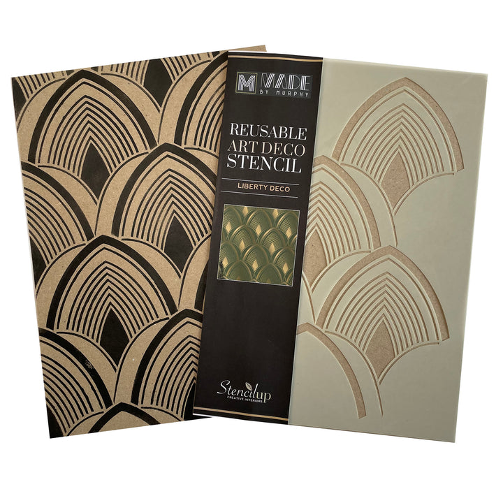 Liberry art deco stencil for painting - stencilup.co.uk