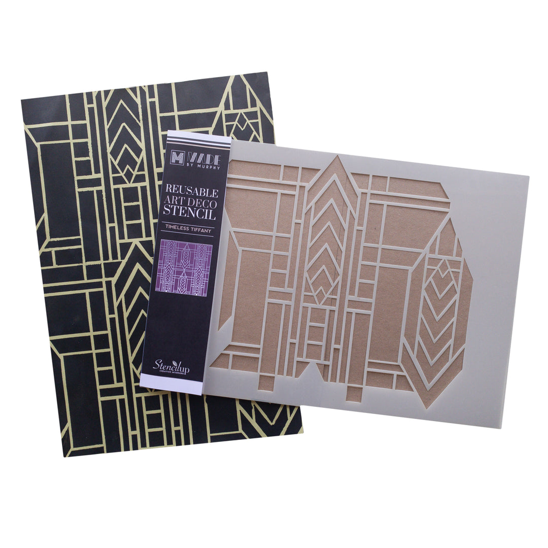 Timeless Tiffany art deco stencil - stencil.co.uk