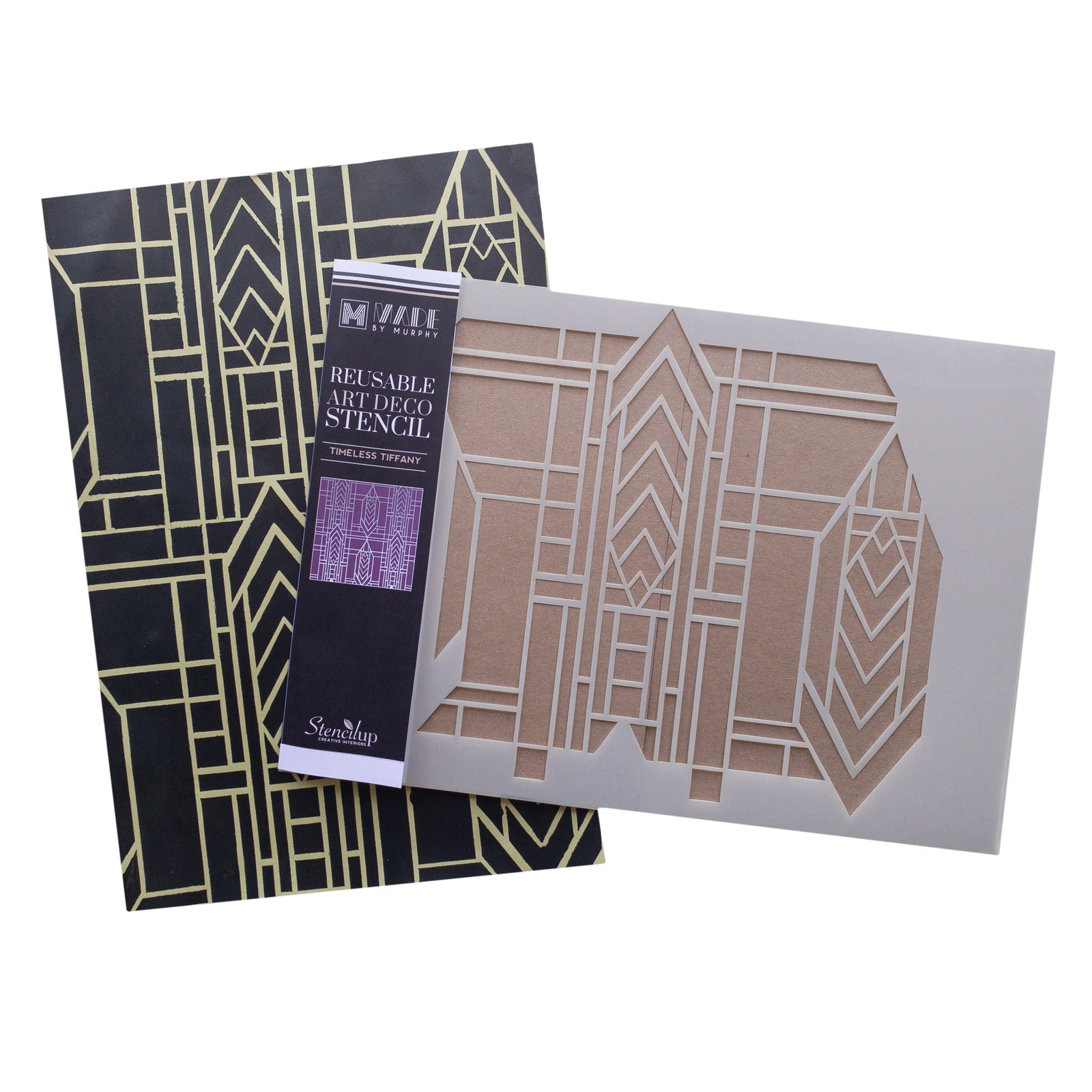 Timeless Tiffany art deco stencil - stencil.co.uk