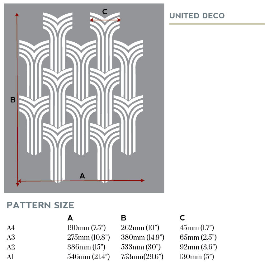 United Deco - stencil for painting -stencilup.co.uk