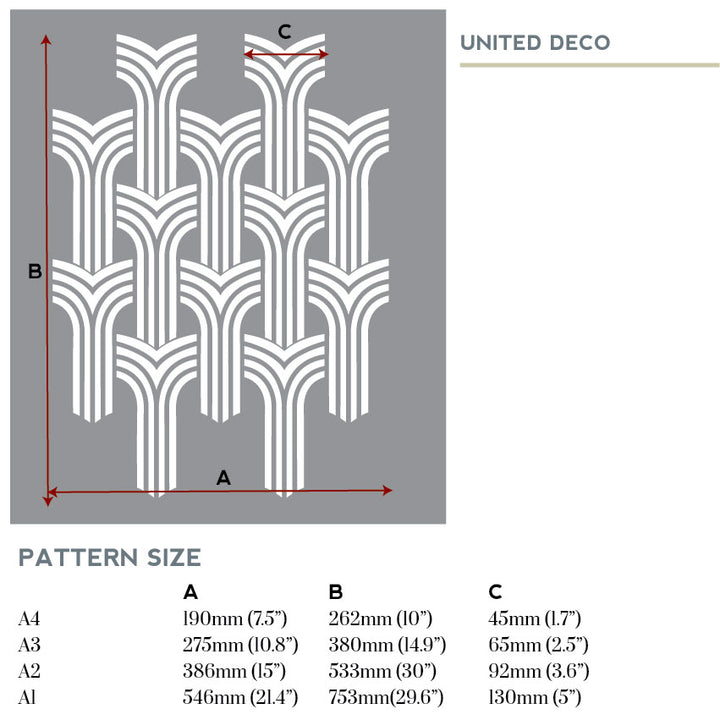 United Deco - stencil for painting -stencilup.co.uk