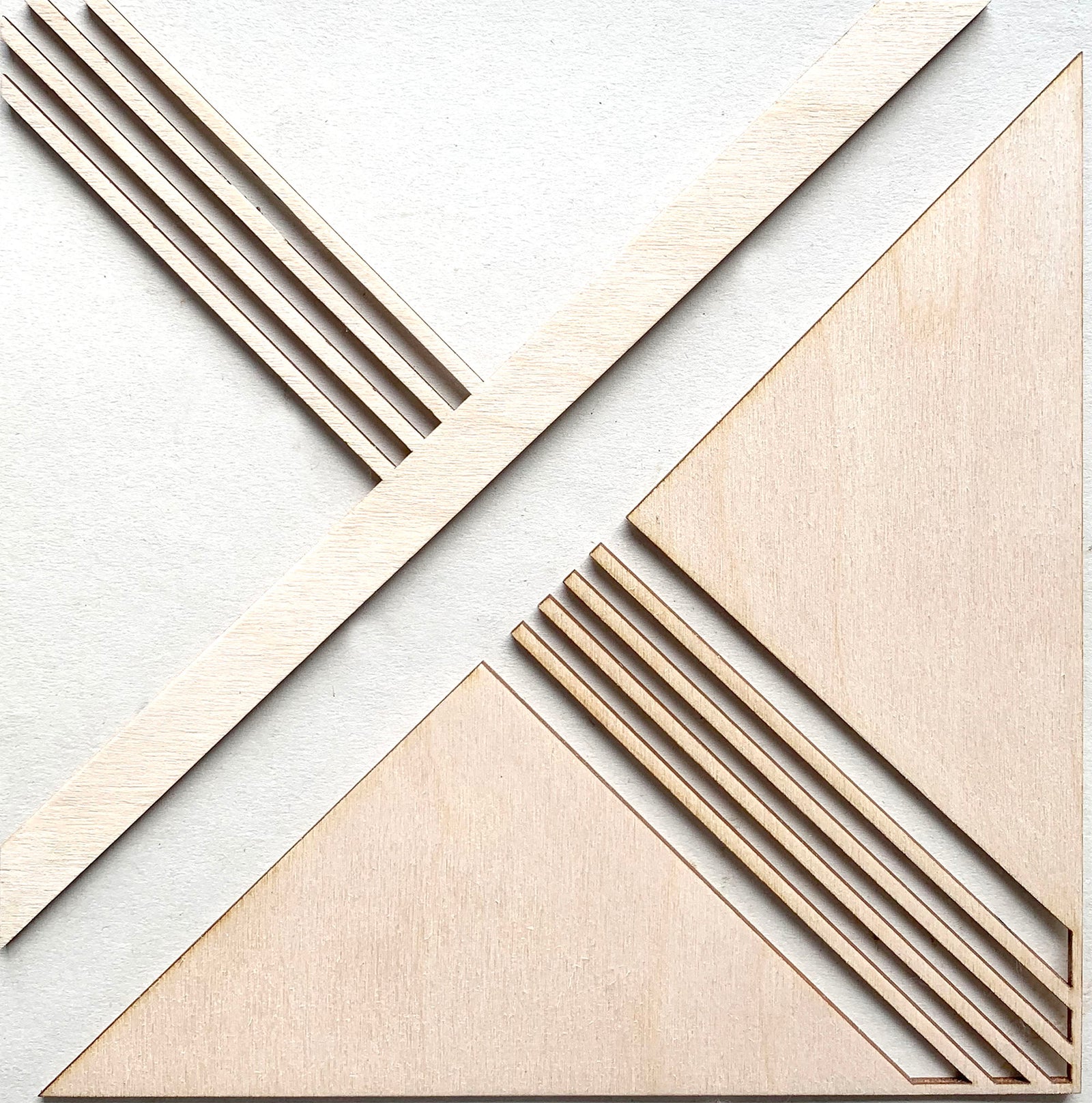 art deco wooden onlay panel - stencil.co.uk