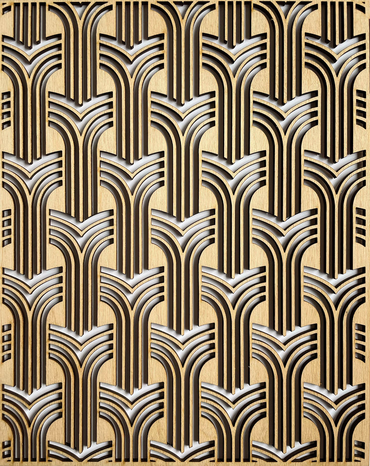 united deco - art deco wooden lattice panel - stencilup.co.uk