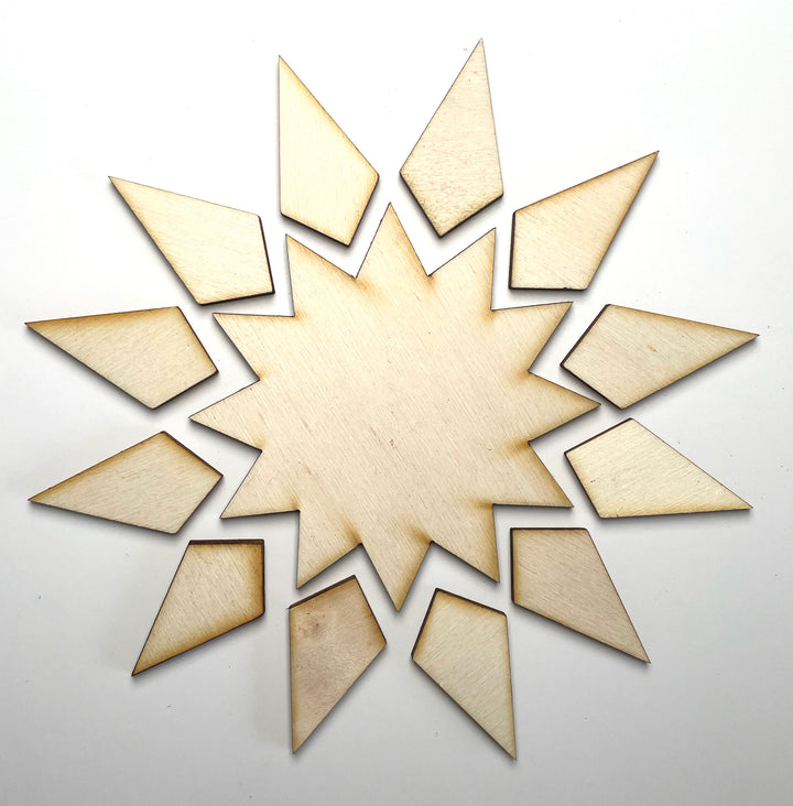 Adhesive Wooden Shapes - Lucky Dip