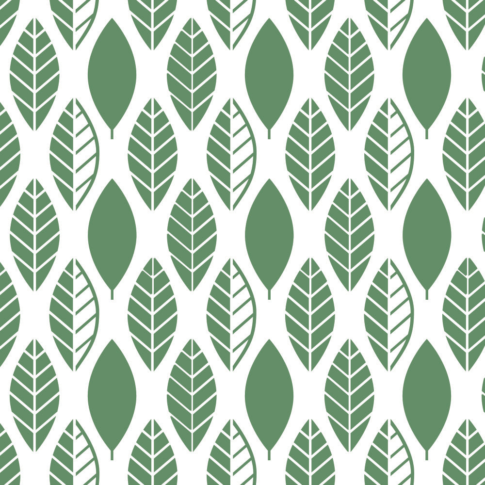repeating leaves stencil overlay