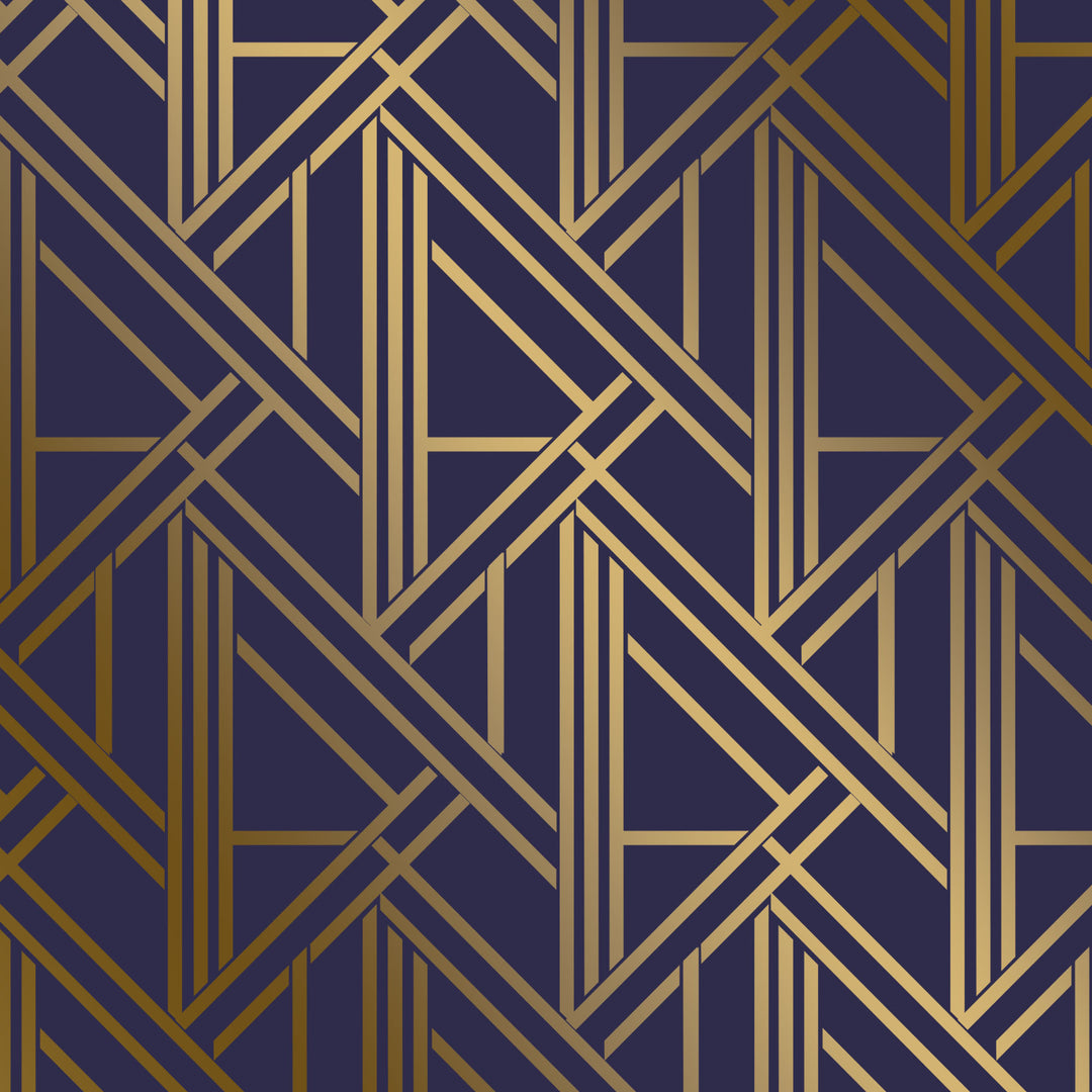 Geo Lattice Art deco stencil for painting furniture