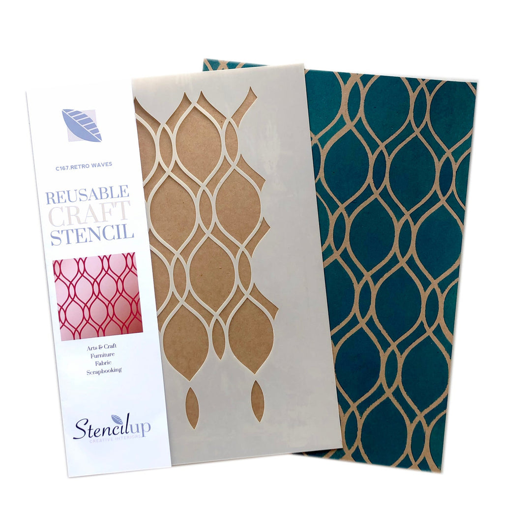 geometric plastic stencil