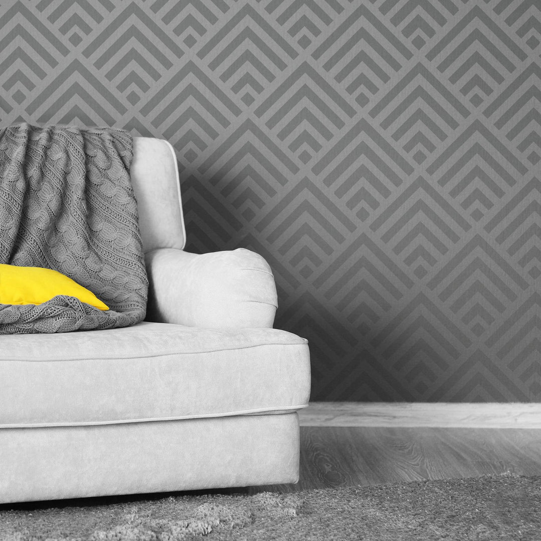 chevron stencil for walls - stencil.co.uk