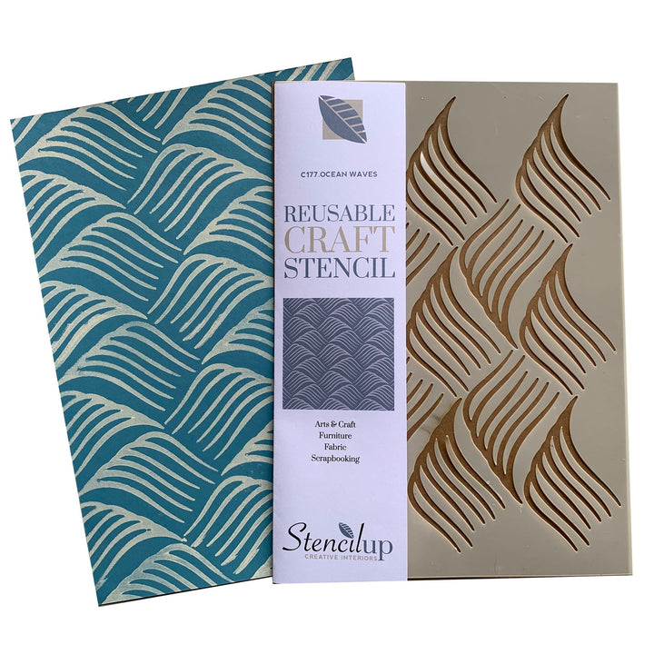 Ocean Waves Craft Stencil