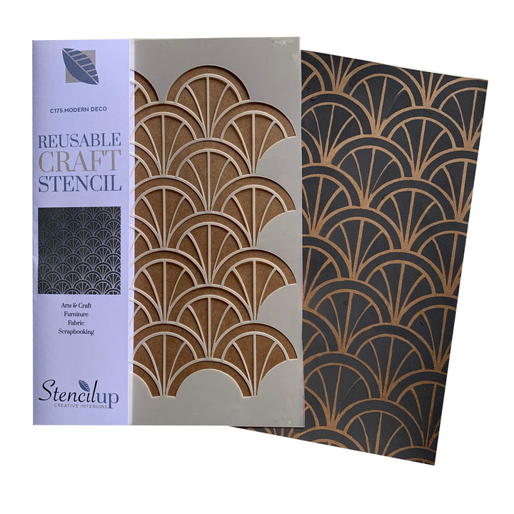 Modern Deco Arches (small) craft stencil
