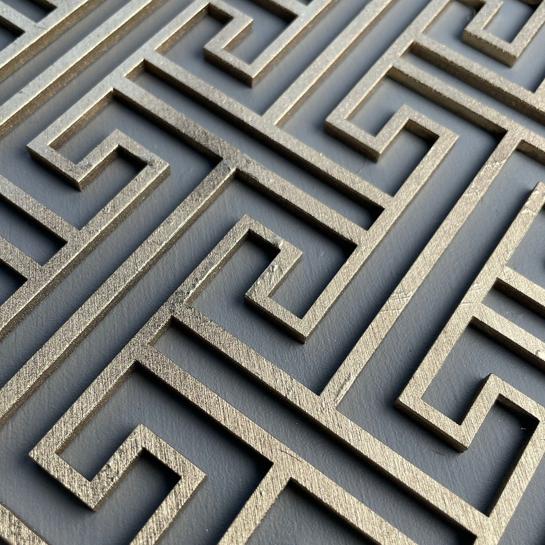 Sayagta wooden panel - oriental lattice panel - stencil up.co.uk