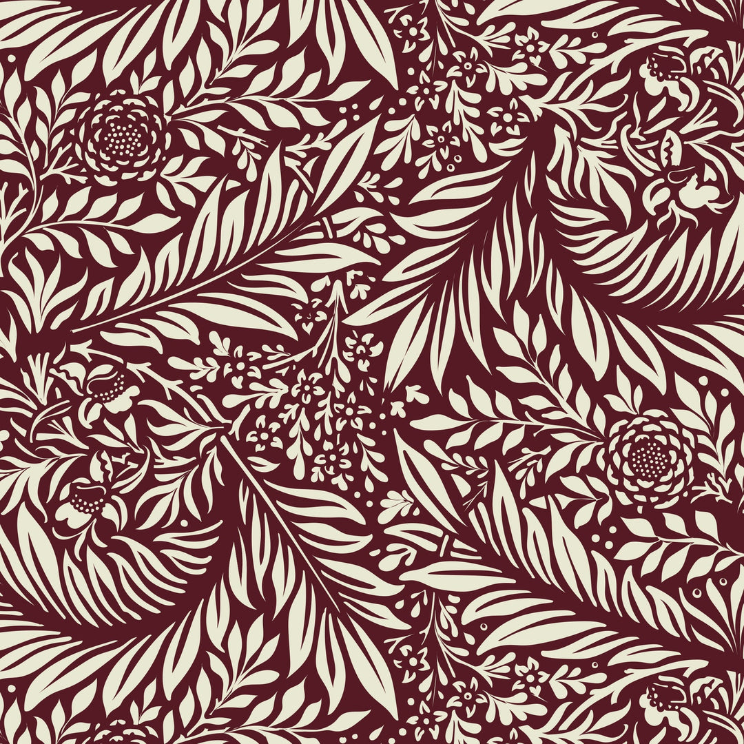 William Morris Larkspur stencil for wall - stencil.co.uk