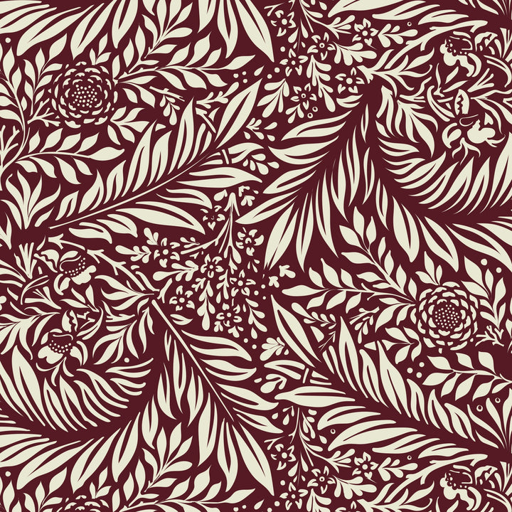 William Morris Larkspur stencil for wall - stencil.co.uk