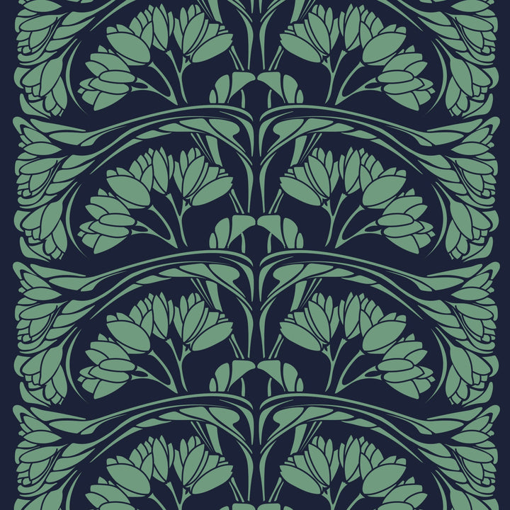Art Nouveau Floral Border stencil - art nouveau stencil - stencilup.co.uk