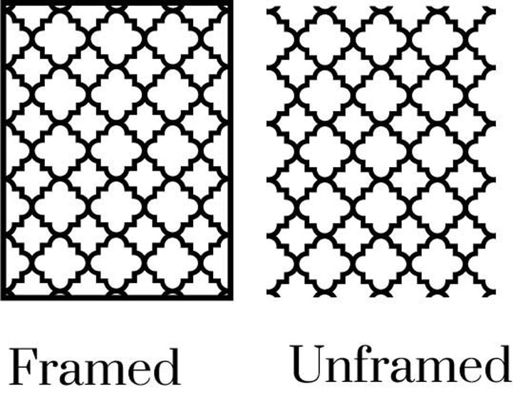 Moroccan onlay - adhesive furniture panel - decorative panel - stencilup.co.uk