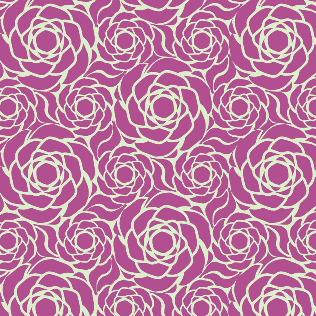 Repeating Rose Craft Stencil