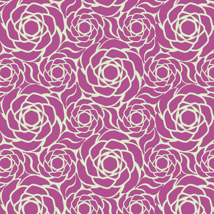 Repeating Rose Craft Stencil