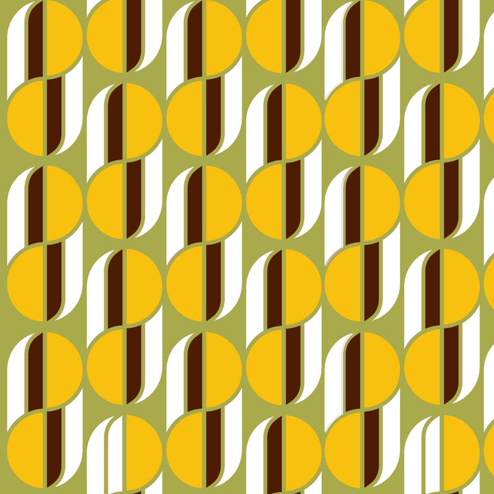 Commata mid century retro Craft Stencil
