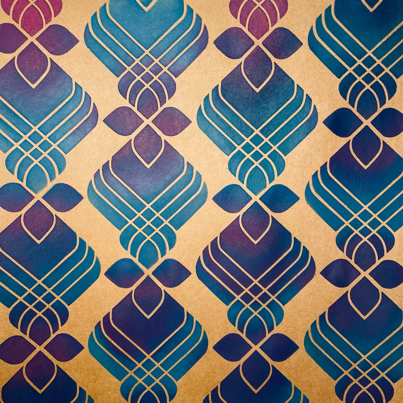 boyd mid century retro stencil for painting furniture and crafts