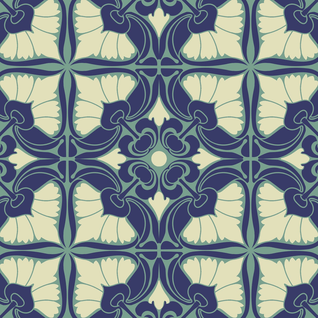 Nouveau Lotus Craft Stencil