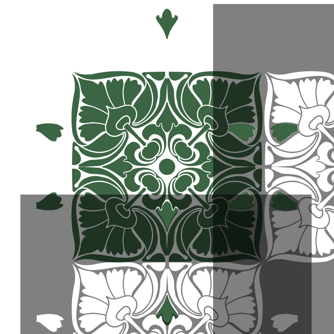 Nouveau Lotus Craft Stencil