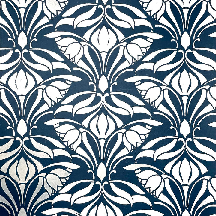 Art Nouveau Tulips stencil for painting - stencil.co.uk