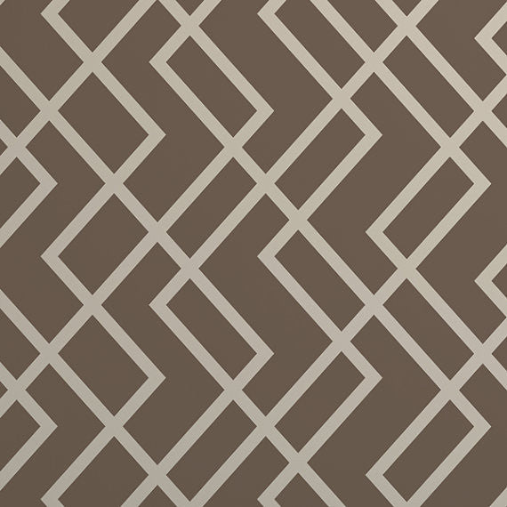 HERRINGBONE Wall Stencil - Stencil Up