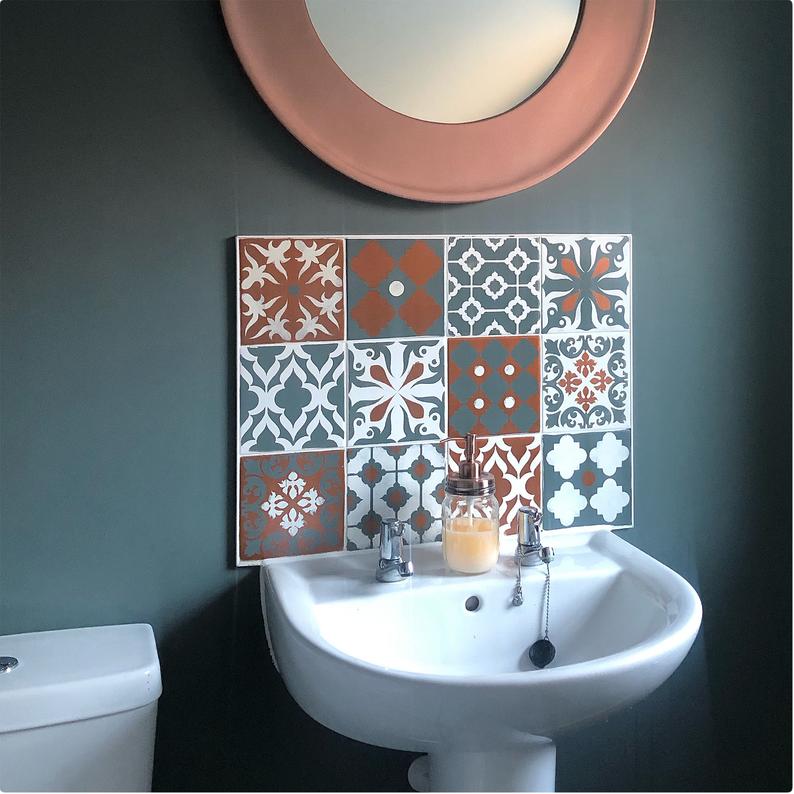 Patchwork Tile Stencil Set