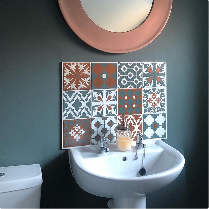 Patchwork Tile Stencil Set