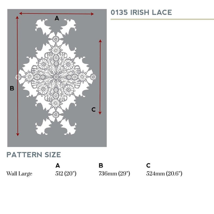 Irish Lace Wall Stencil