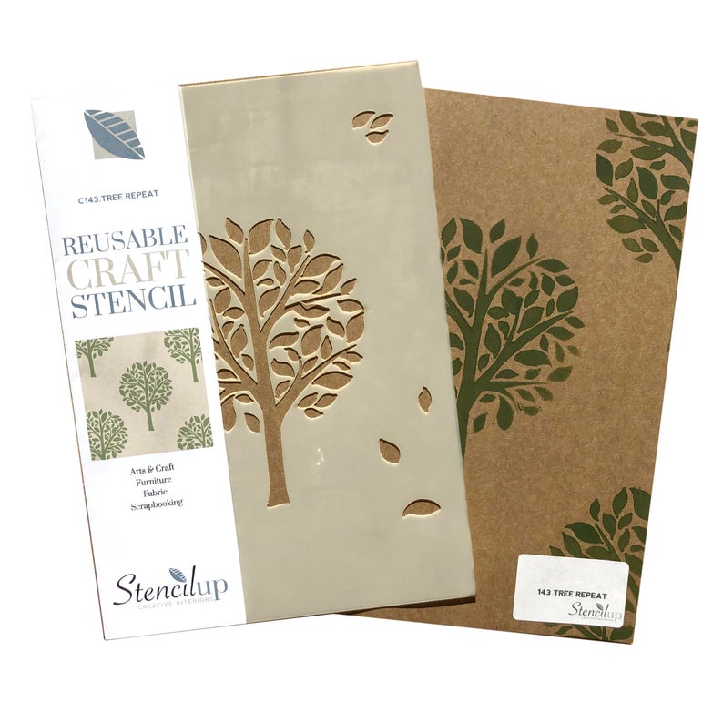 Tree design craft stencil for painting