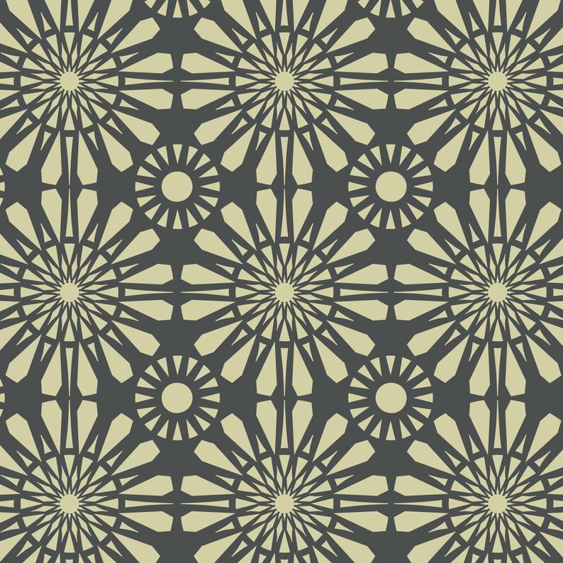 Moroccan stencil for furniture