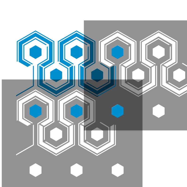 Hicks hexagon small stencil