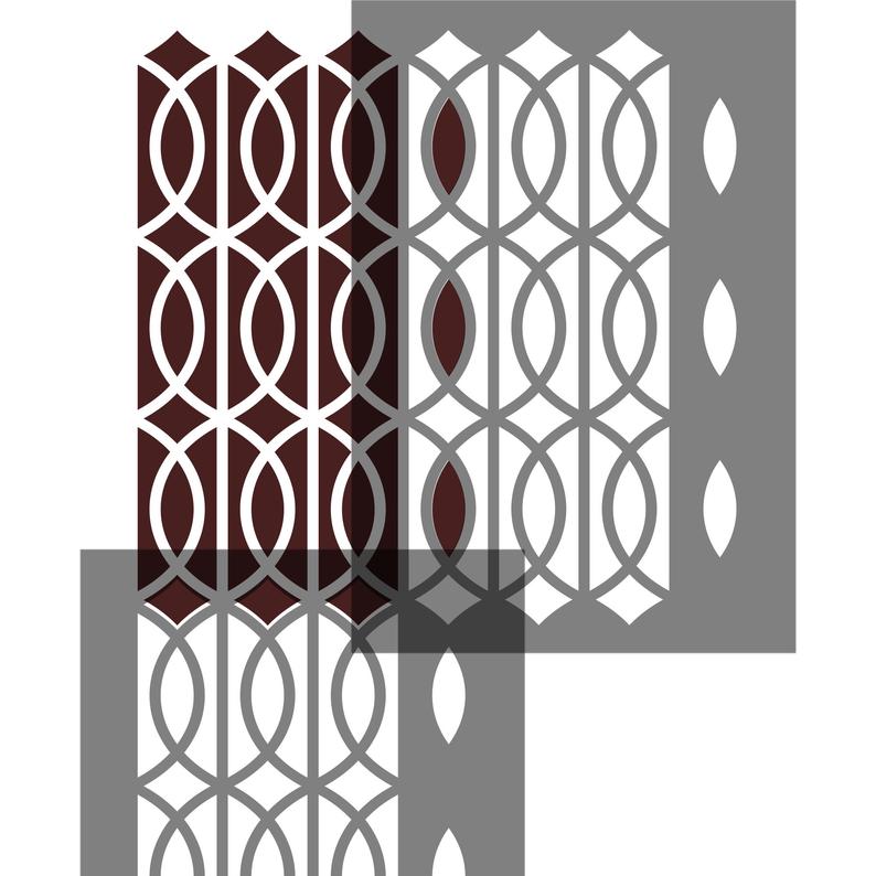 Art Deco Lattice Craft Stencil
