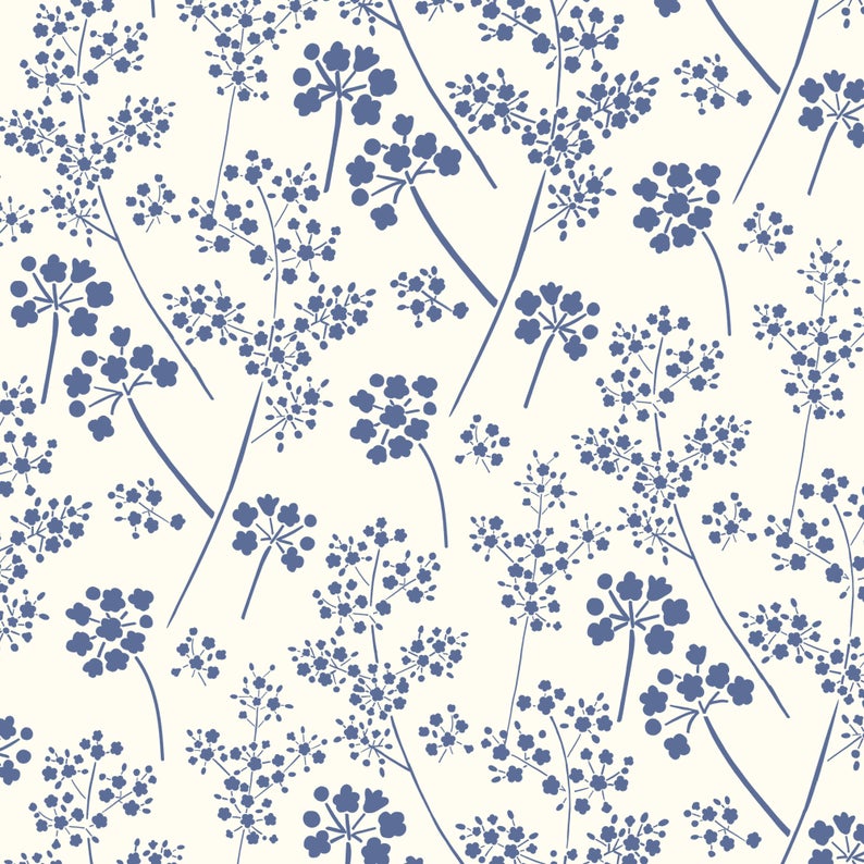 Gypsophila Wall Stencil