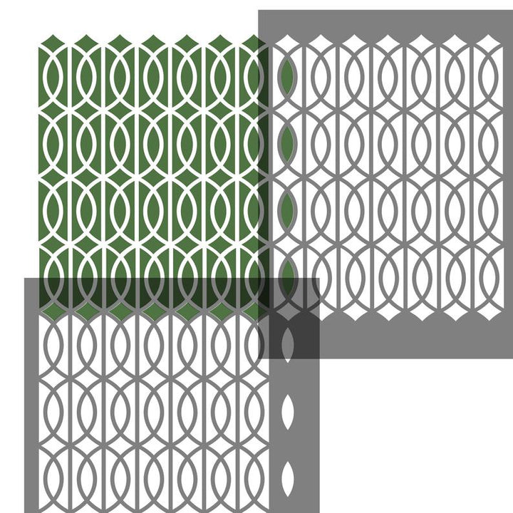 Art Deco Lattice Wall Stencil