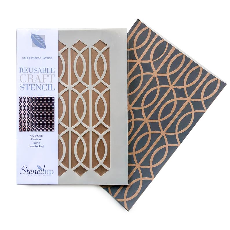 Art Deco Lattice Craft Stencil