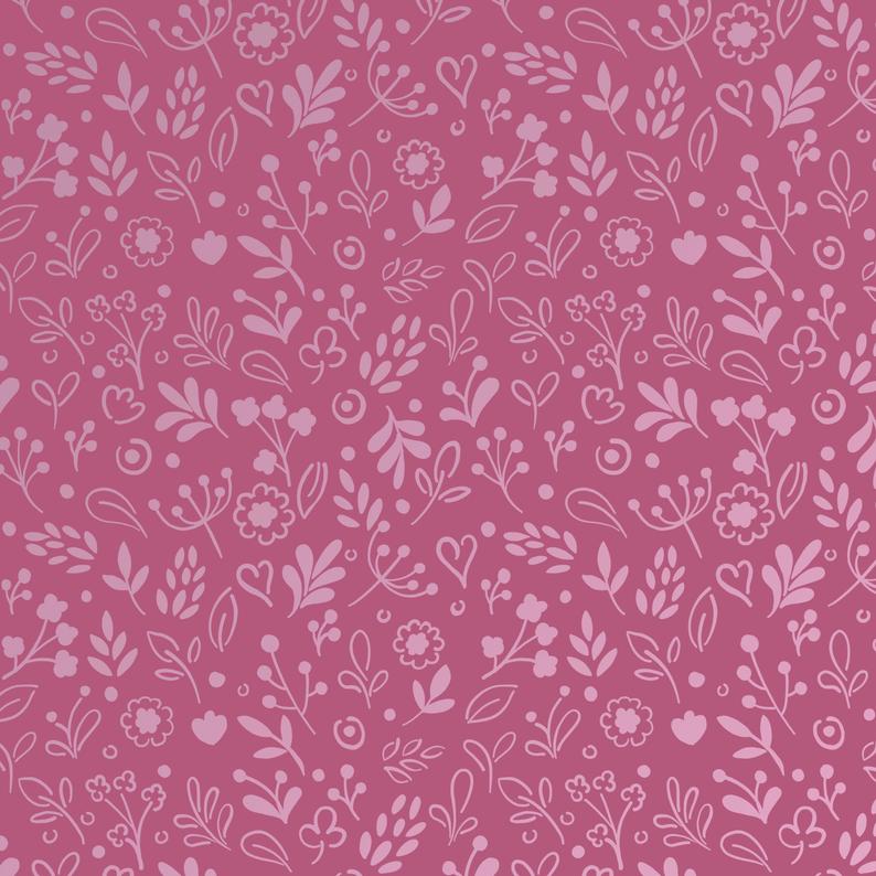 Ditsy Floral Wall Stencil