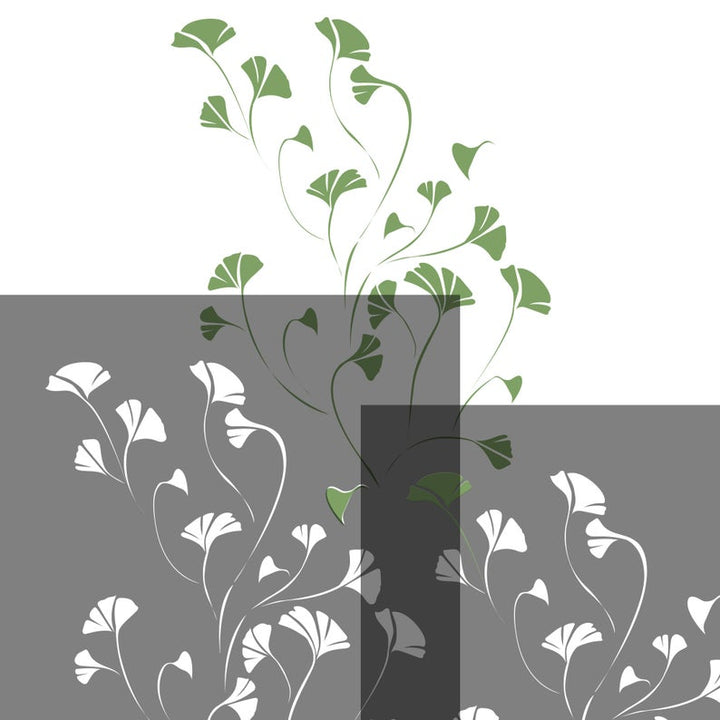 Dancing Ginkgo Wall Stencil