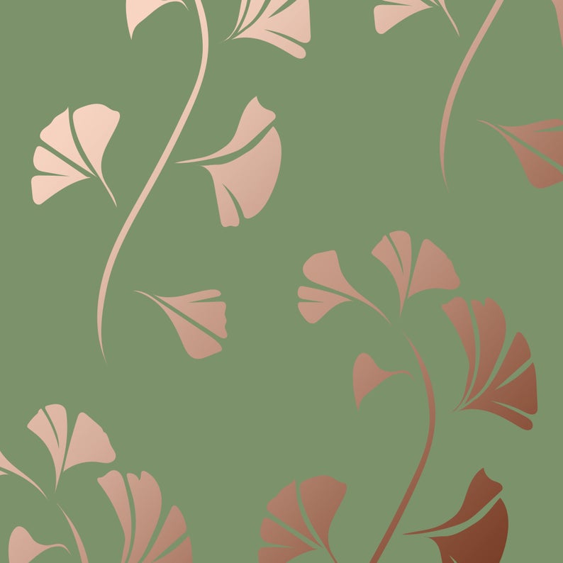ginkgo craft stencil