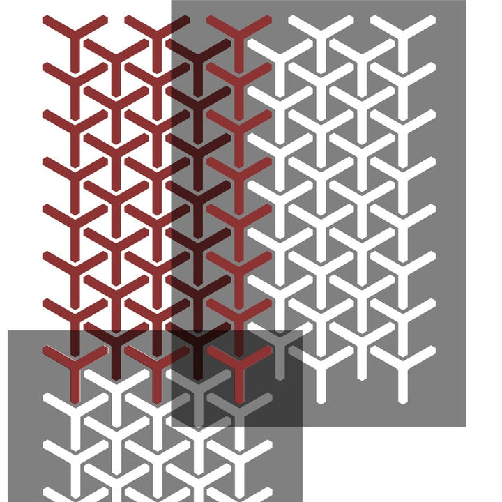 geometric stencil for painting furniture