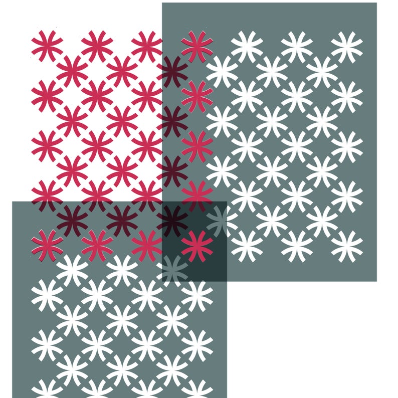 Japanese Lattice Craft Stencil